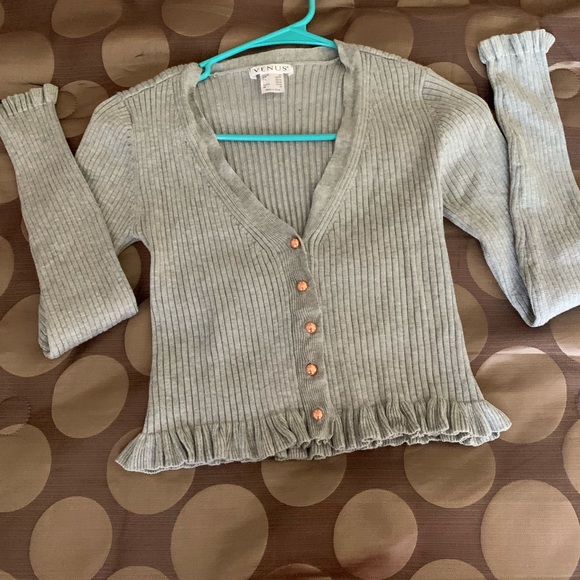 ✨SOLD✨ Venus Ruffle Detail Cardigan - Picture 7 of 13